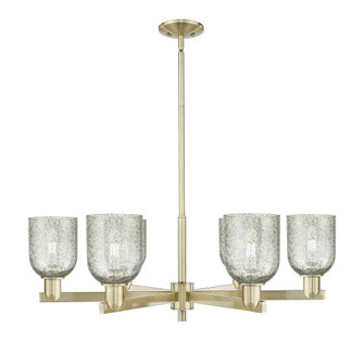 Caledonia - 6 Light - 35 inch - Antique Brass - Stem hung - Chandelier (3442|716-6CR-AB-G259)