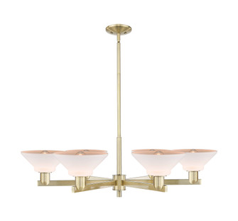 Orwell - 6 Light - 38 inch - Antique Brass - Stem hung - Chandelier (3442|716-6CR-AB-G131)