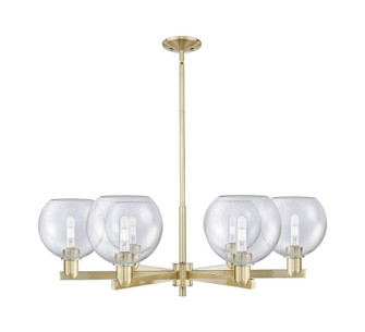 Athens - 6 Light - 38 inch - Antique Brass - Stem hung - Chandelier (3442|716-6CR-AB-G124-8)