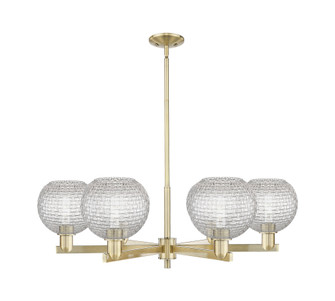 Athens - 6 Light - 38 inch - Antique Brass - Stem hung - Chandelier (3442|716-6CR-AB-G122C-8CL)
