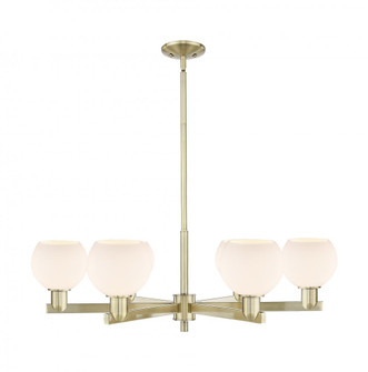 Athens - 6 Light - 36 inch - Antique Brass - Stem hung - Chandelier (3442|716-6CR-AB-G121-6)
