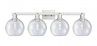 Athens - 4 Light - 35 inch - Brushed Satin Nickel - Bath Vanity Light (3442|716-4W-SN-G124-8)