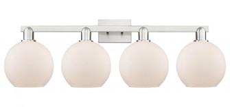 Athens - 4 Light - 35 inch - Brushed Satin Nickel - Bath Vanity Light (3442|716-4W-SN-G121-8)