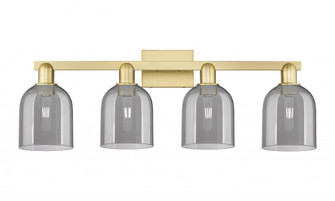 Bella - 4 Light - 33 inch - Satin Gold - Bath Vanity Light (3442|716-4W-SG-G558-6SM)