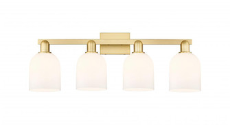 Bella - 4 Light - 33 inch - Satin Gold - Bath Vanity Light (3442|716-4W-SG-G558-6GWH)