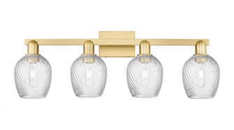 Salina - 4 Light - 33 inch - Satin Gold - Bath Vanity Light (3442|716-4W-SG-G292)