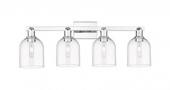 Bella - 4 Light - 33 inch - Polished Chrome - Bath Vanity Light (3442|716-4W-PC-G558-6SDY)