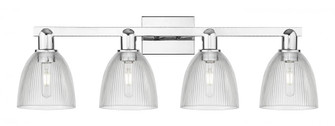 Castile - 4 Light - 33 inch - Polished Chrome - Bath Vanity Light (3442|716-4W-PC-G382)