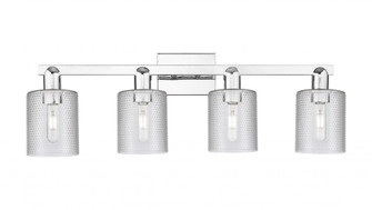 Cobbleskill - 4 Light - 32 inch - Polished Chrome - Bath Vanity Light (3442|716-4W-PC-G112)