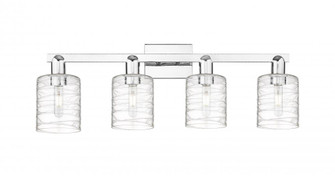 Cobbleskill - 4 Light - 32 inch - Polished Chrome - Bath Vanity Light (3442|716-4W-PC-G1113)