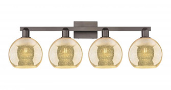 Athens - 4 Light - 35 inch - Oil Rubbed Bronze - Bath Vanity Light (3442|716-4W-OB-G128-8)