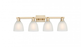 Castile - 4 Light - 33 inch - Champagne Bronze - Bath Vanity Light (3442|716-4W-CB-G381)