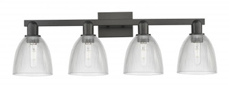 Castile - 4 Light - 33 inch - Matte Black - Bath Vanity Light (3442|716-4W-BK-G382)