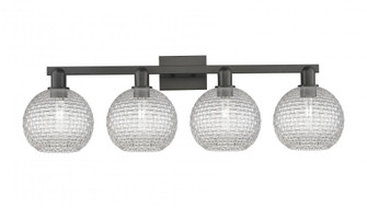 Athens - 4 Light - 35 inch - Matte Black - Bath Vanity Light (3442|716-4W-BK-G122C-8CL)