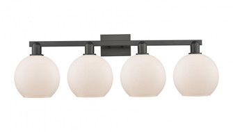 Athens - 4 Light - 35 inch - Matte Black - Bath Vanity Light (3442|716-4W-BK-G121-8)