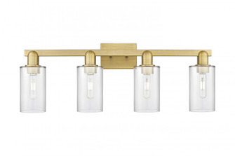 Clymer - 4 Light - 31 inch - Brushed Brass - Bath Vanity Light (3442|716-4W-BB-G802)