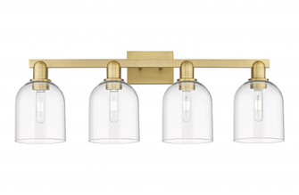 Bella - 4 Light - 33 inch - Brushed Brass - Bath Vanity Light (3442|716-4W-BB-G558-6CL)