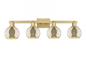 Athens - 4 Light - 33 inch - Brushed Brass - Bath Vanity Light (3442|716-4W-BB-G128-6)