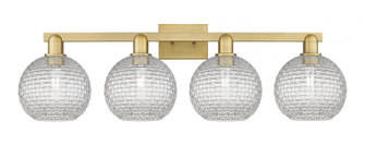 Athens - 4 Light - 35 inch - Brushed Brass - Bath Vanity Light (3442|716-4W-BB-G122C-8CL)