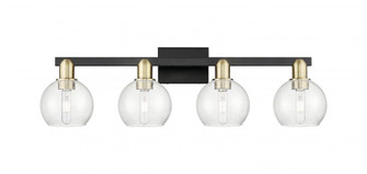Athens - 4 Light - 33 inch - Black Antique Brass - Bath Vanity Light (3442|716-4W-BAB-G124-6)