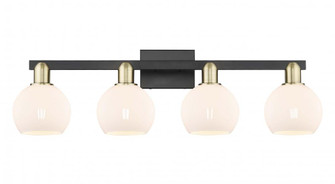 Athens - 4 Light - 33 inch - Black Antique Brass - Bath Vanity Light (3442|716-4W-BAB-G121-6)