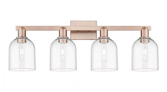 Bella - 4 Light - 33 inch - Antique Copper - Bath Vanity Light (3442|716-4W-AC-G558-6CL)