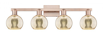 Athens - 4 Light - 33 inch - Antique Copper - Bath Vanity Light (3442|716-4W-AC-G128-6)