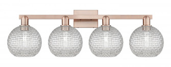 Athens - 4 Light - 35 inch - Antique Copper - Bath Vanity Light (3442|716-4W-AC-G122C-8CL)