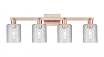 Cobbleskill - 4 Light - 32 inch - Antique Copper - Bath Vanity Light (3442|716-4W-AC-G112)