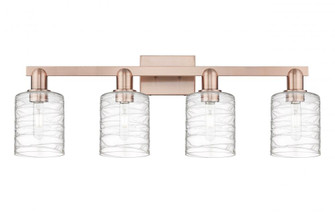 Cobbleskill - 4 Light - 32 inch - Antique Copper - Bath Vanity Light (3442|716-4W-AC-G1113)