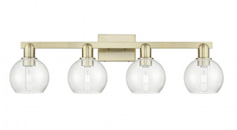 Athens - 4 Light - 33 inch - Antique Brass - Bath Vanity Light (3442|716-4W-AB-G124-6)