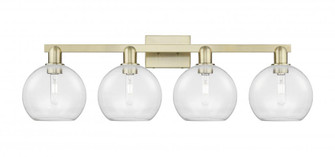 Athens - 4 Light - 35 inch - Antique Brass - Bath Vanity Light (3442|716-4W-AB-G122-8)