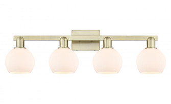 Athens - 4 Light - 33 inch - Antique Brass - Bath Vanity Light (3442|716-4W-AB-G121-6)