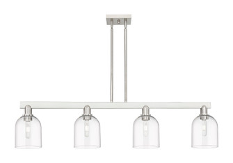 Bella - 4 Light - 48 inch - Brushed Satin Nickel - Stem hung - Island Light (3442|716-4I-SN-G558-6CL)