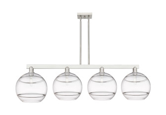 Rochester - 4 Light - 55 inch - Brushed Satin Nickel - Stem hung - Island Light (3442|716-4I-SN-G556-12CL)