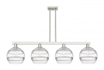 Rochester - 4 Light - 53 inch - Brushed Satin Nickel - Stem hung - Island Light (3442|716-4I-SN-G556-10CL)
