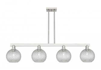Athens - 4 Light - 51 inch - Brushed Satin Nickel - Stem hung - Island Light (3442|716-4I-SN-G122C-8CL)