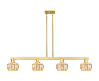 Fenton - 4 Light - 49 inch - Satin Gold - Stem hung - Island Light (3442|716-4I-SG-G96)