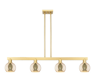 Athens - 4 Light - 49 inch - Satin Gold - Stem hung - Island Light (3442|716-4I-SG-G128-6)