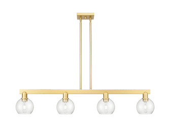 Athens - 4 Light - 49 inch - Satin Gold - Stem hung - Island Light (3442|716-4I-SG-G124-6)