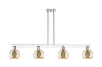 Athens - 4 Light - 49 inch - Polished Nickel - Stem hung - Island Light (3442|716-4I-PN-G128-6)