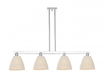 Bristol Natural - 4 Light - 52 inch - Polished Chrome - Stem hung - Island Light (3442|716-4I-PC-NBD-9-NAT)