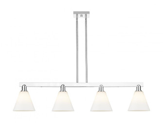 Berkshire Glass - 4 Light - 51 inch - Polished Chrome - Stem hung - Island Light (3442|716-4I-PC-GBC-81)