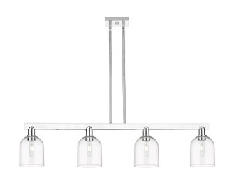 Bella - 4 Light - 48 inch - Polished Chrome - Stem hung - Island Light (3442|716-4I-PC-G558-6CL)