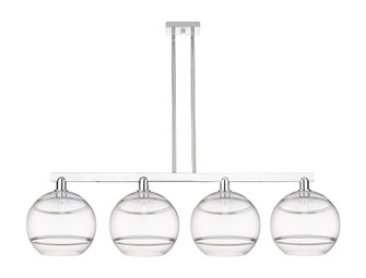 Rochester - 4 Light - 55 inch - Polished Chrome - Stem hung - Island Light (3442|716-4I-PC-G556-12CL)
