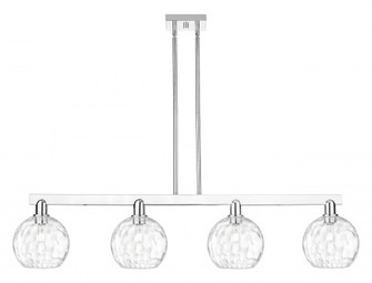 Athens Water Glass - 4 Light - 51 inch - Polished Chrome - Stem hung - Island Light (3442|716-4I-PC-G1215-8)