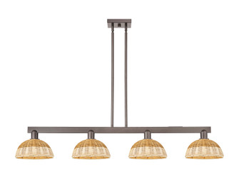 Bristol Natural II - 4 Light - 52 inch - Oil Rubbed Bronze - Stem hung - Island Light (3442|716-4I-OB-NBD2-9-NAT)