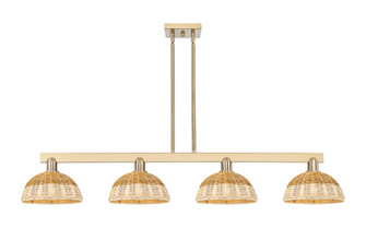 Bristol Natural II - 4 Light - 52 inch - Champagne Bronze - Stem hung - Island Light (3442|716-4I-CB-NBD2-9-NAT)