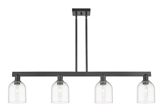 Bella - 4 Light - 48 inch - Matte Black - Stem hung - Island Light (3442|716-4I-BK-G558-6CL)