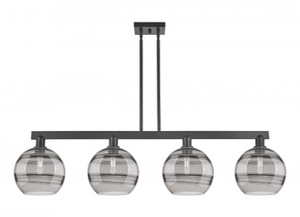 Rochester - 4 Light - 53 inch - Matte Black - Stem hung - Island Light (3442|716-4I-BK-G556-10SM)